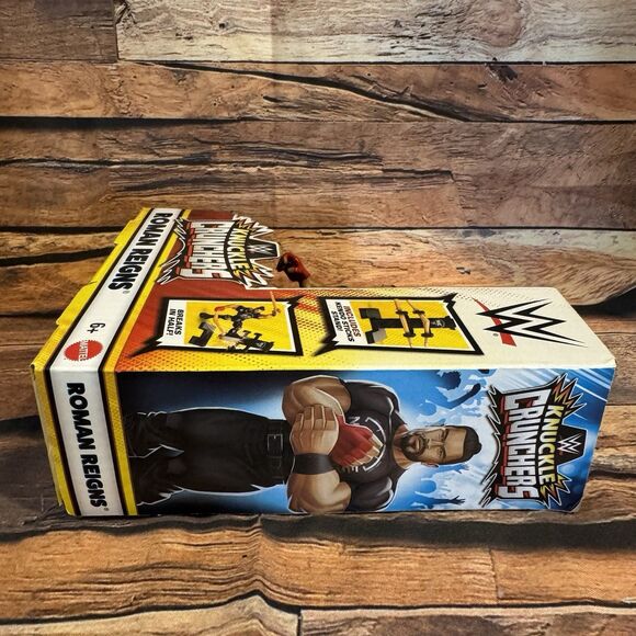 WWE Roman Reigns Knuckle Crunchers Wrestling Action Figure Mattel Kendo Sticks - Picture 4 of 7